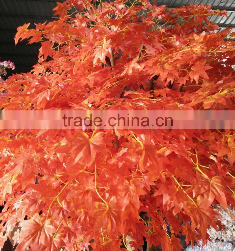 ornamental artificial red maple tree for decoration