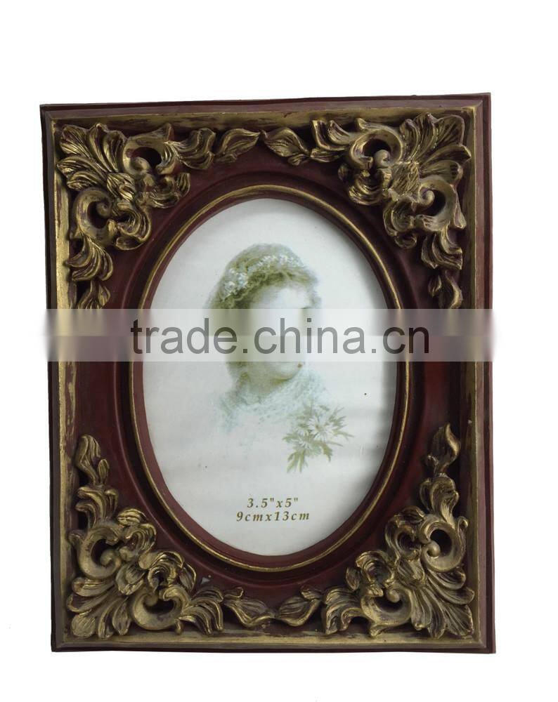 Baroque decorative resin handmade picture photo frames designs