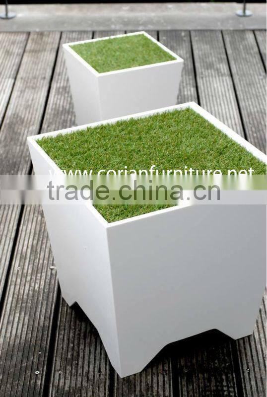 Designed colorful acrylic flower vase