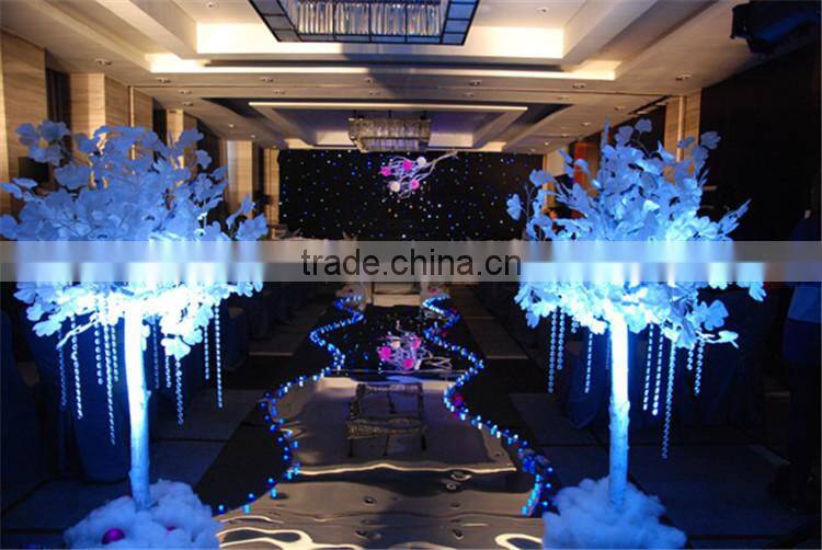 Black/white led star curtain for romantic wedding decoration