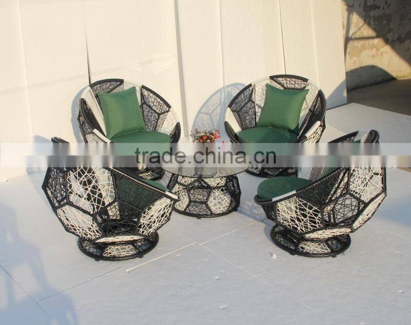 Wicker Football Sofa Set/Aluminum Chair for Outdoor (BP-8004)