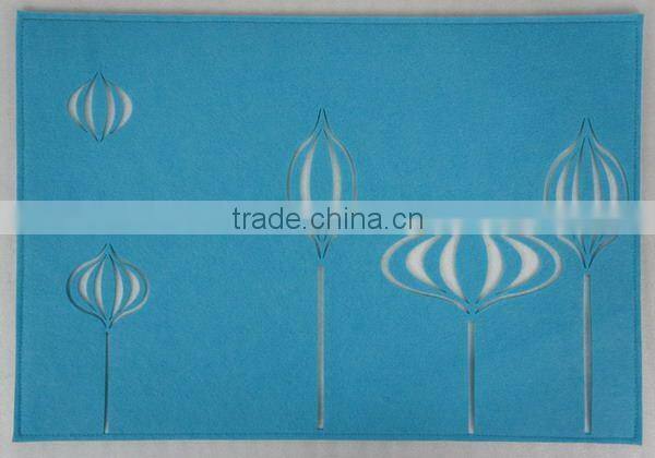 elegant whole sale laser cut felt placemat with good quality