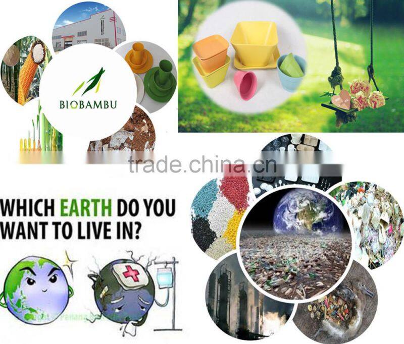 China manufacturer simple style eco friendly bamboo fiber picnic cup without ear