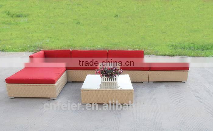 patio furniture round pe rattan sofa