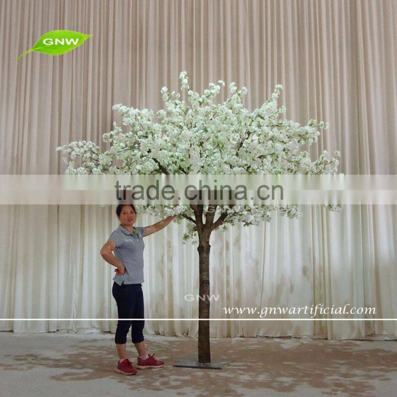 GNW BLS1609015 Latest design High similation pink silk cherry blossom tree for wedding decoration