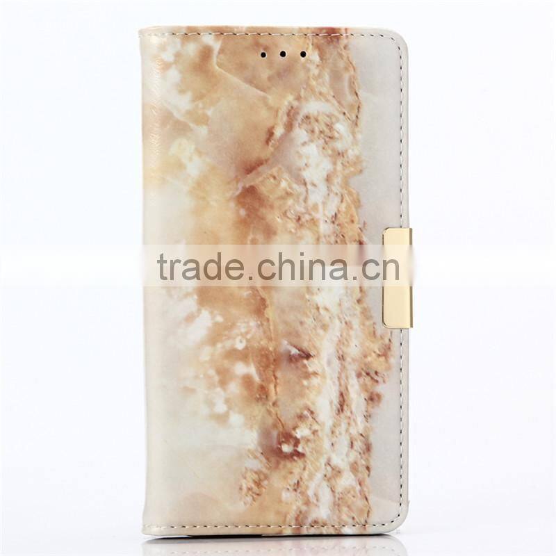 Noble design high quality marble PU card bumper/pocket cell phone case for LG