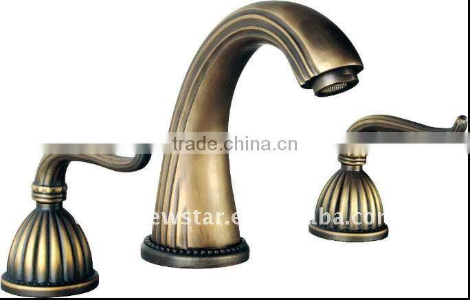 Bath cabinet brown bathroom vanity cabinet unit(NSBC-026)