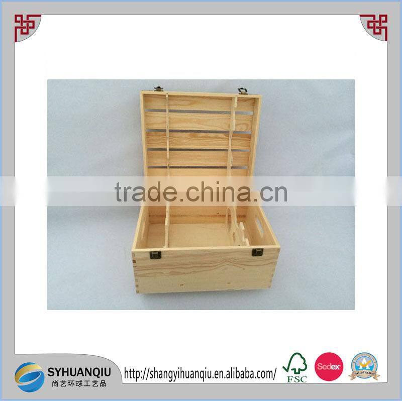Wooden wine box, plywood, MDF