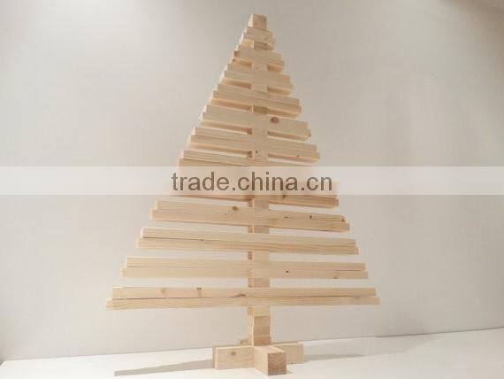 wooden christmas tree
