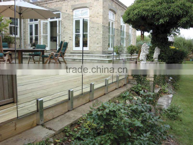 JINXIN stainless steel railing design spigot_mini post balcony for glass pooling fence