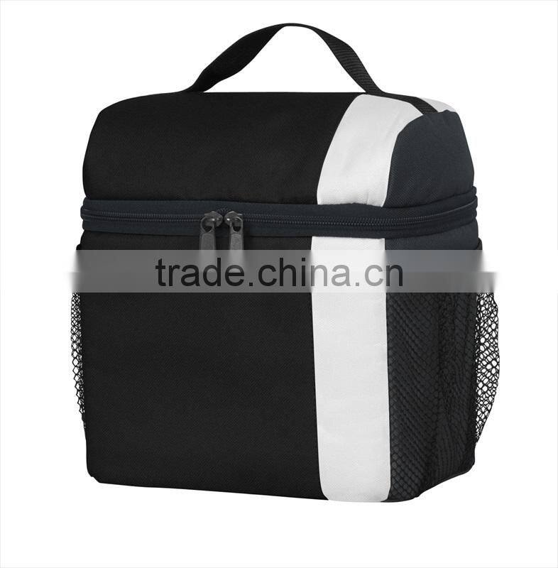 600D webbing handle and PEVA lining large compacity 6.5L lunch cooler bag, outdoor cooler bag
