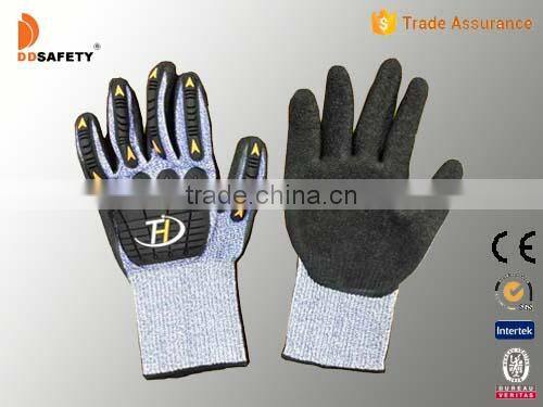 DDSAFETY 2017 New Arrival Cut Resistant Gloves Safety Equipment With TPR Protection