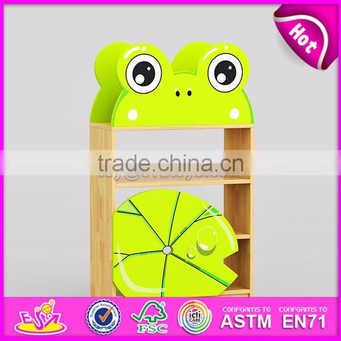 Customized kindergarten storage furniture wooden children toy shelves W08C199