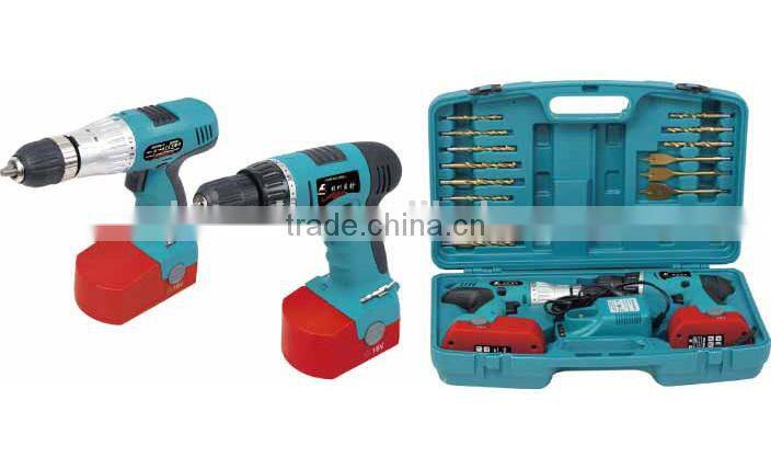 2014 new China wholesale alibaba supplier power tool manufacturer 18v electric twin drill set