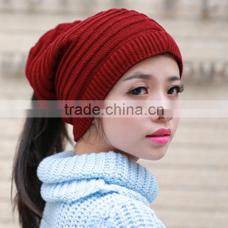 Knitting Wool Winter Knitted Scarf Beanie Hat