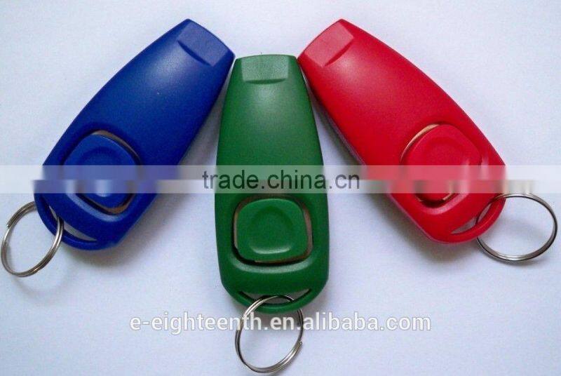 hot PET OBEDIENCE CLICK /whistle TRAINER dog cat horse bird click obedience clicker with strap