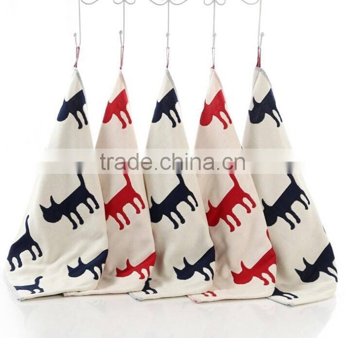 Wholesale Custom Printed Kids Small Airline Hand Towel 100% Cotton