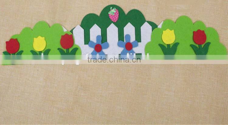 Fashion decorative wall sticker , 3D flowers kindergarten Children room Big barrier wall stick