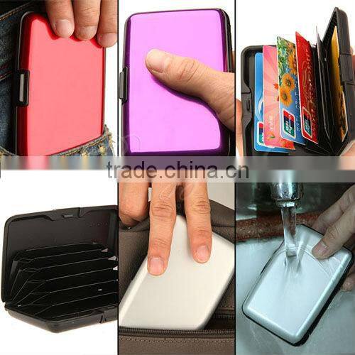 Hot sale promotional Waterproof Aluminum Business Card Holder and Wallet