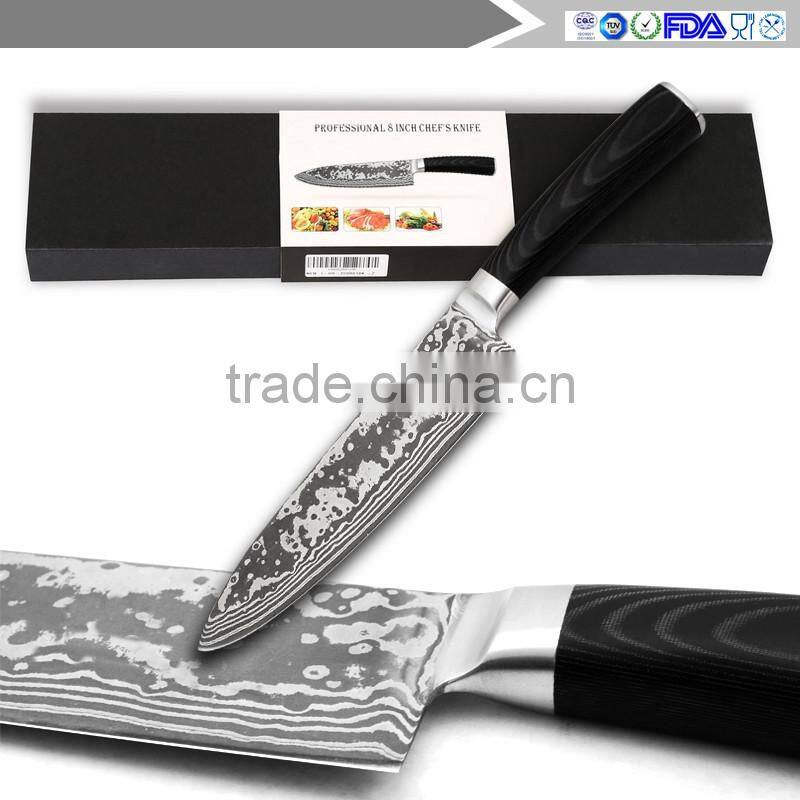 Super Steel VG10 Damascus 67 Layers damascus Kitchen Chef Knife