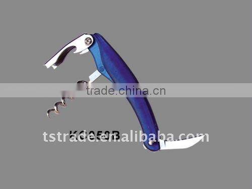 2014new Stainless Steel Multi function Keychain wine bottle opener KC060