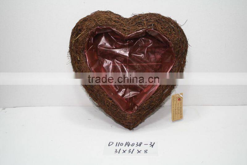 five-pointed star shape moss and sisal pot