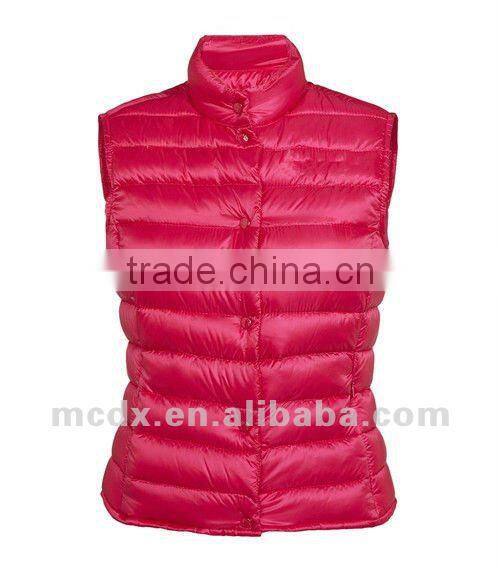 nylon down padded gilet