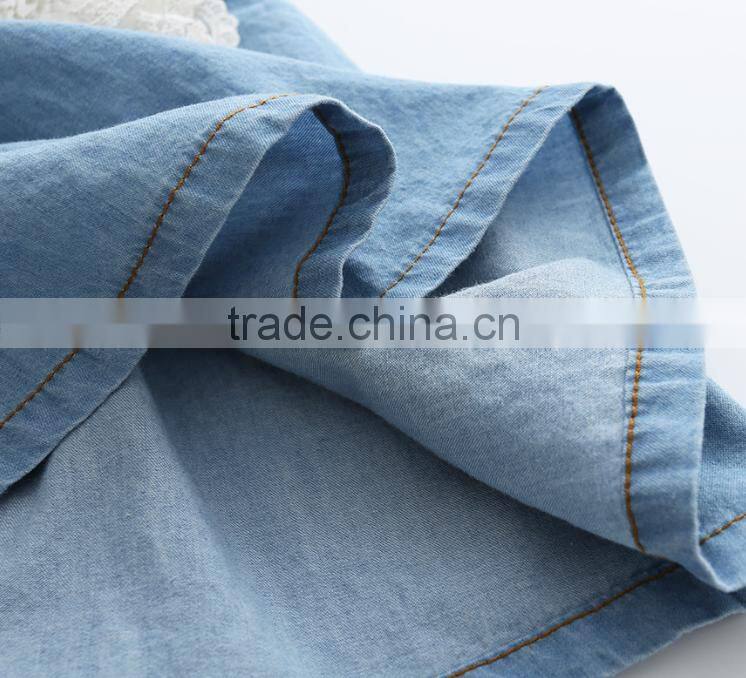 Denim Overalls Dresses for baby girls,,Backless dress