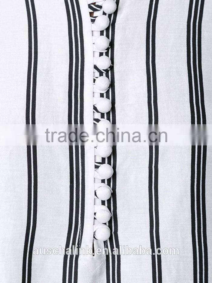 2016 high quality fancy stripe shirt elegant design OEM service