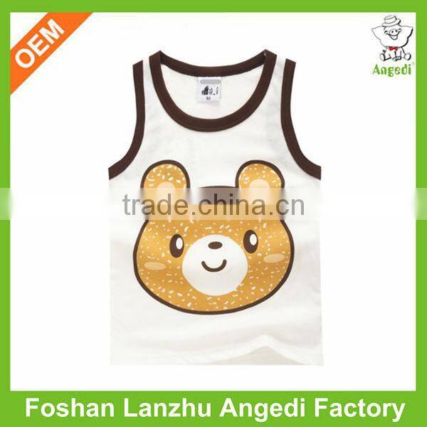 Top quality wholesale kids cotton vest for baby