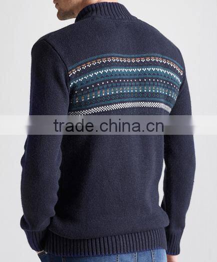 High Quality men's high neck zip sweater (BKNM24)