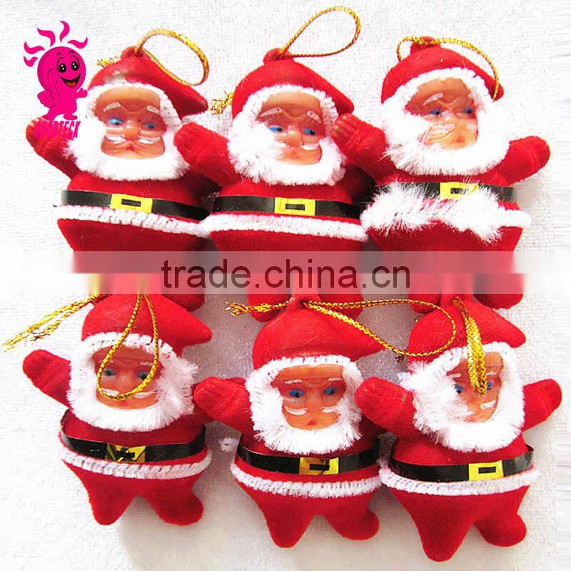 Hot sale 2015 christmas Santa Claus Small pendant Key buckle for christmas