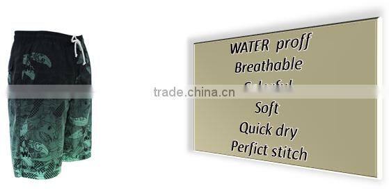 2016 NEW COLORFUL PRINTE BOARD SHORTS FOR MAN WITH BACK POCKET SWIM SHORTS