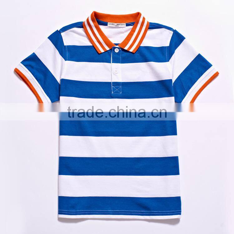 korean children clothing of polo shirt custom fashion stripe kids polo shirt wholesale children clothing usa