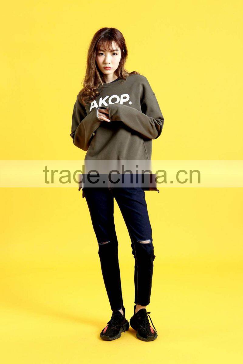 2017 korean xxx image hip hop clothing sweatshirt woman