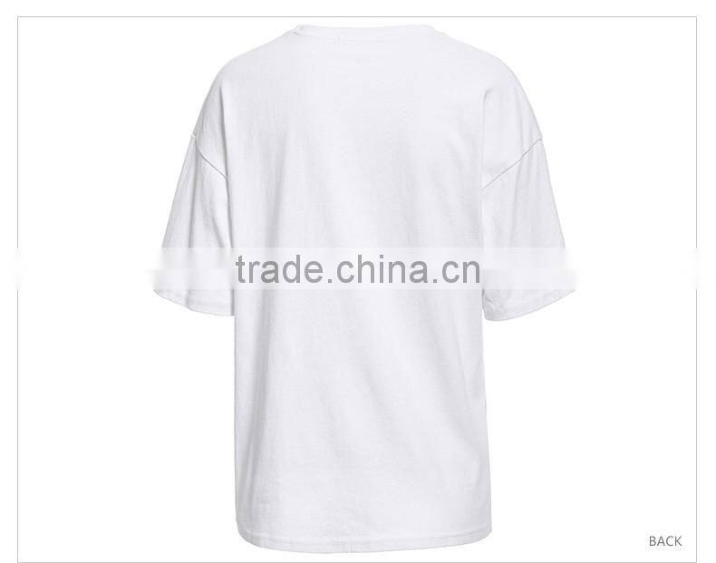 new printng design wholesale China women oversized red t shirts custom printing women casual t shirt