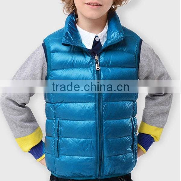 2015 New Fashion Kid's Winter Durable Short Down Vest