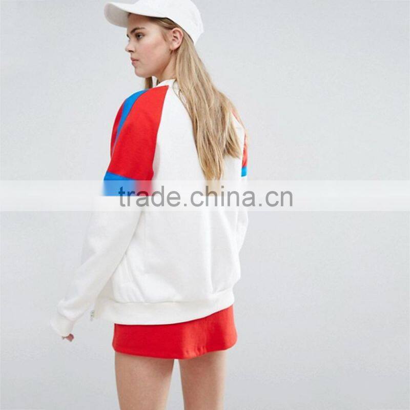 2017 sports casual baseball collar women clothes / Long Korean women youth 100% cotton thin coat