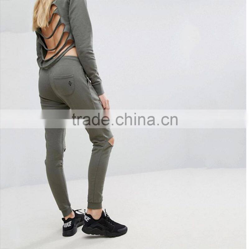 Sports pants female spring and autumn small feet Korean version pants Harlan pencil pants were thin casual long sweatpants