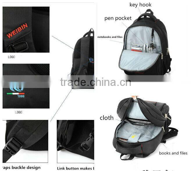 High quality jean sports hot style outdoor denim hemp backpack