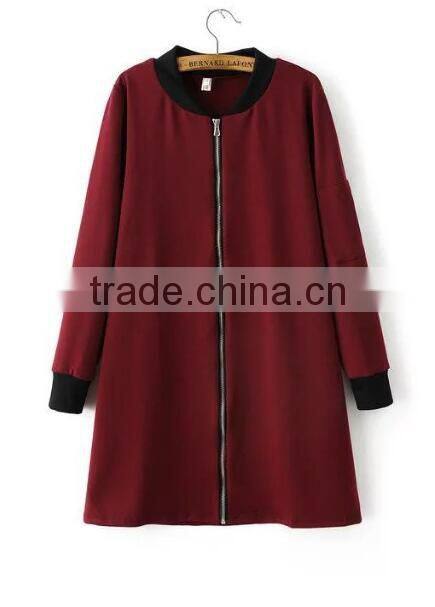 Runwaylover EY1022C OEM service factory direct geometric pattern winter women long jacket coat