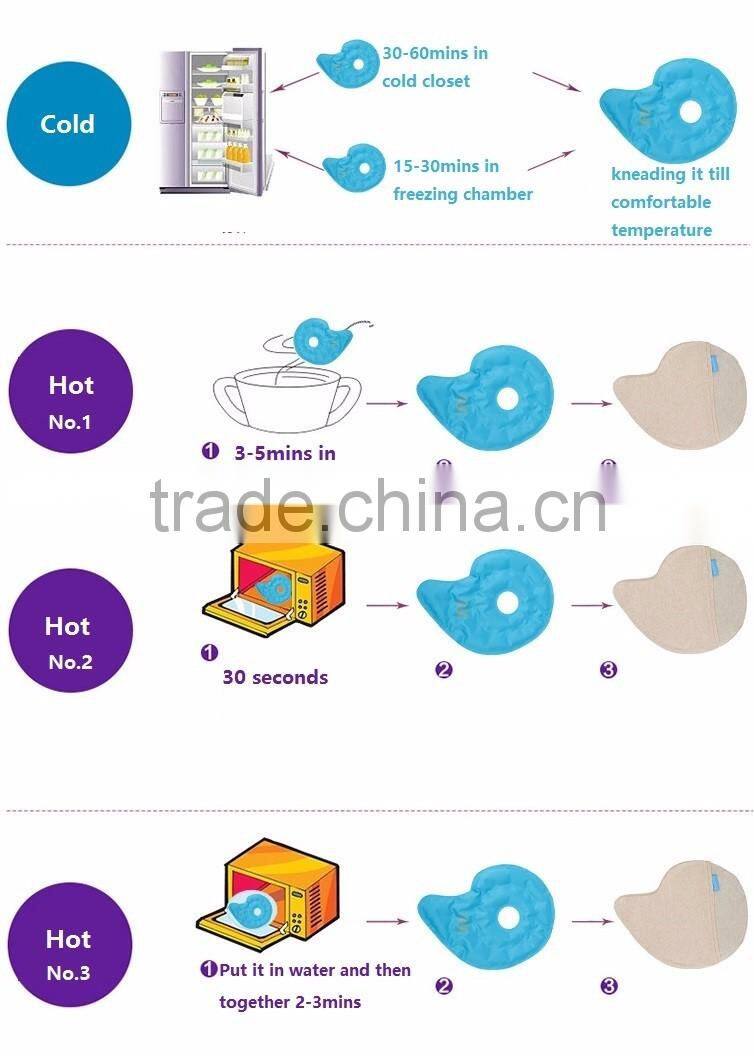 cold&hot breast pad cold&hot pack set Gel Breast Soothing Pads healthy and safe