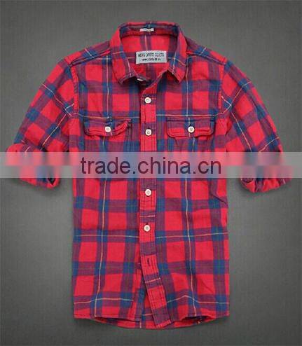 2017 men's new fashion design flannel casual shirt