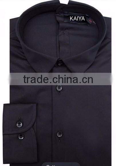 Black long-sleeve shirt business poplin shirt