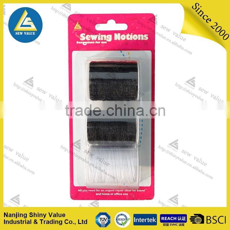 wholesale 3 rolls 100m 100% spun polyester sewing thread
