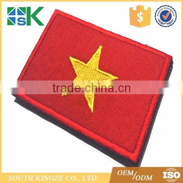 Stylish vietnam clothing high Quality Custom Flag Embroidery Patch