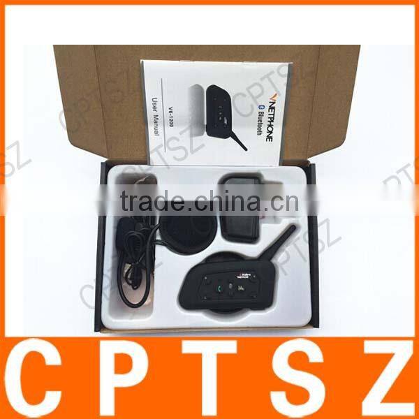 V6-1200 wireless communication system motorcycle Helmet intercom headset BT Bluetooth Intercom bluetooth walkie talkie
