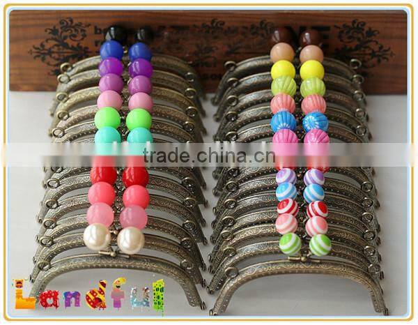 Antique Bronze Yummy Gumball Candy Head DIY Bag Frame Coin Purse Frame