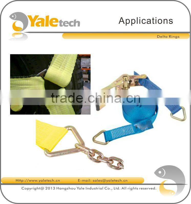 2" rigging hardware delta ring for ratchet strap(cargo lashing)