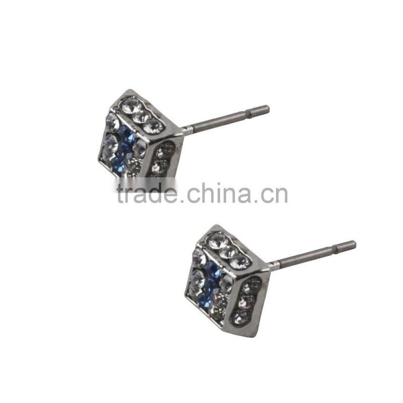 Customized Mens Tanishq Diamond Simple Fashion Design Hiphop Earrings Wholesale